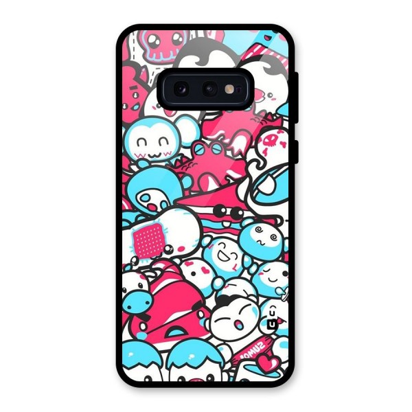 Bunny Quirk Glass Back Case for Galaxy S10e