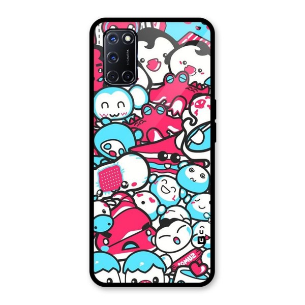 Bunny Quirk Glass Back Case for Oppo A52