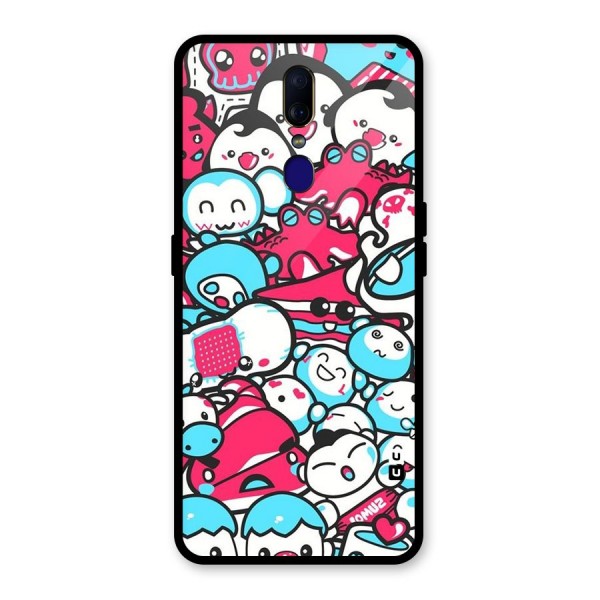 Bunny Quirk Glass Back Case for Oppo F11