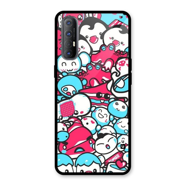 Bunny Quirk Glass Back Case for Oppo Reno3 Pro