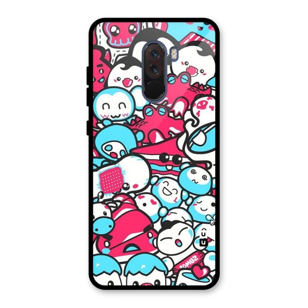 Bunny Quirk Glass Back Case for Poco F1