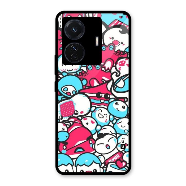 Bunny Quirk Glass Back Case for Vivo T1 Pro