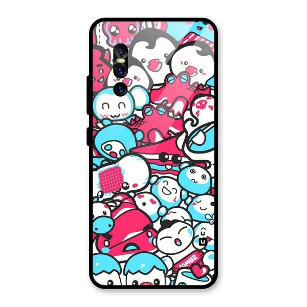 Bunny Quirk Glass Back Case for Vivo V15 Pro