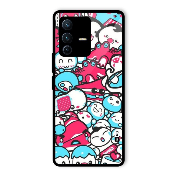 Bunny Quirk Glass Back Case for Vivo V23 Pro