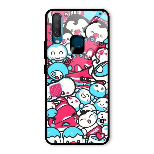 Bunny Quirk Glass Back Case for Vivo Y15