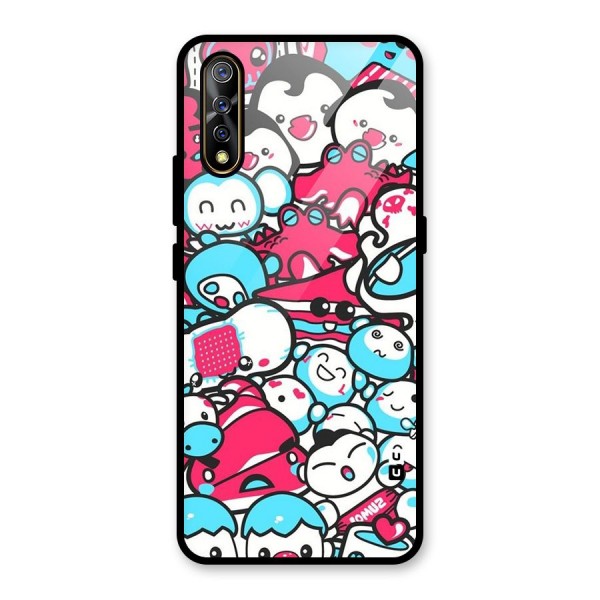 Bunny Quirk Glass Back Case for Vivo Z1x