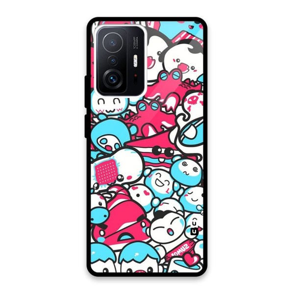 Bunny Quirk Glass Back Case for Xiaomi 11T Pro