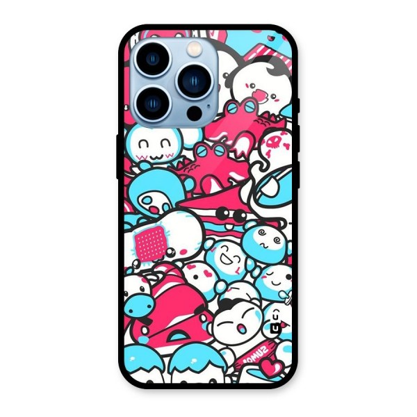 Bunny Quirk Glass Back Case for iPhone 13 Pro