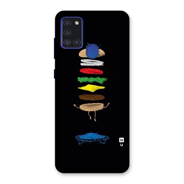 Burger Jump Back Case for Galaxy A21s