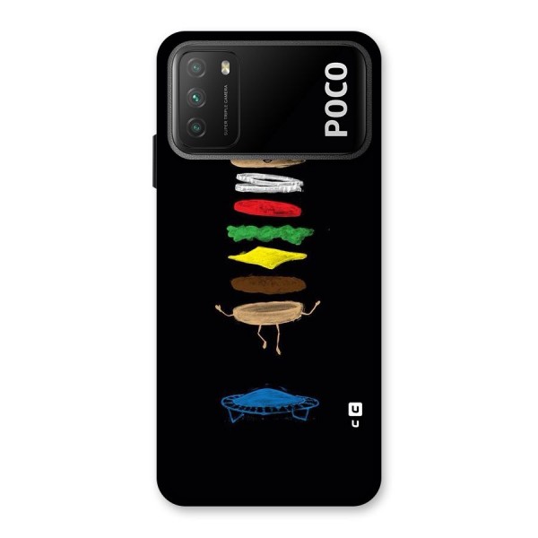 Burger Jump Back Case for Poco M3