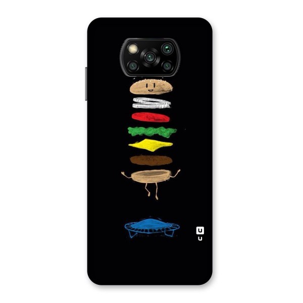 Burger Jump Back Case for Poco X3