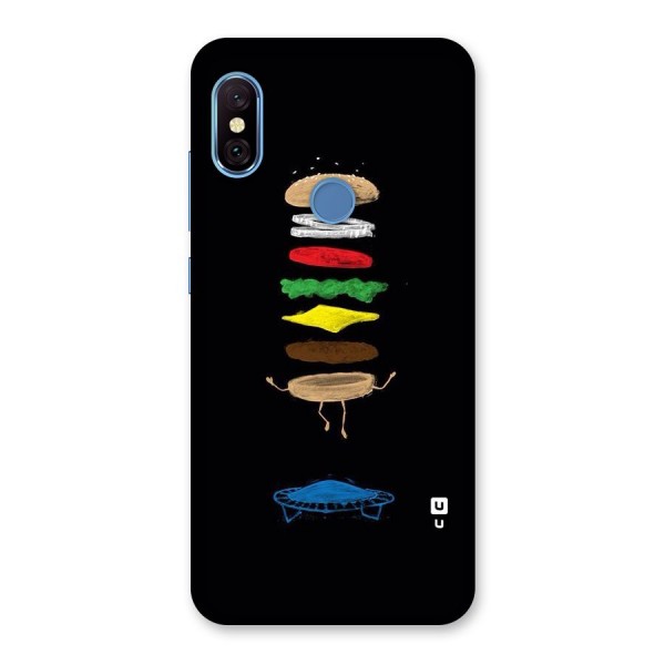 Burger Jump Back Case for Redmi Note 6 Pro