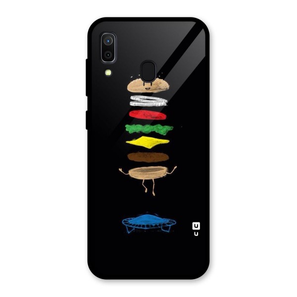 Burger Jump Glass Back Case for Galaxy A30