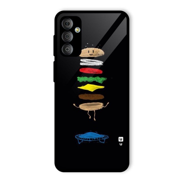 Burger Jump Glass Back Case for Galaxy F23