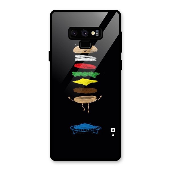 Burger Jump Glass Back Case for Galaxy Note 9