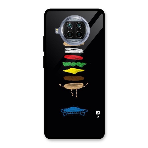 Burger Jump Glass Back Case for Mi 10i