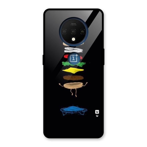 Burger Jump Glass Back Case for OnePlus 7T