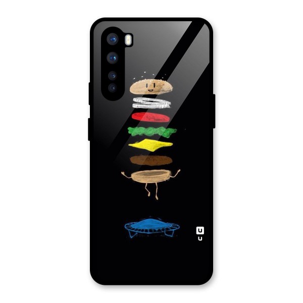 Burger Jump Glass Back Case for OnePlus Nord