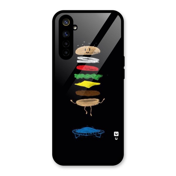 Burger Jump Glass Back Case for Realme 6