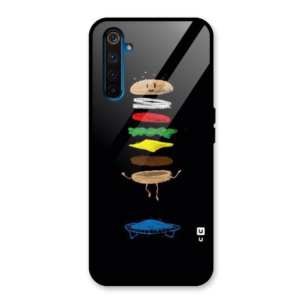 Burger Jump Glass Back Case for Realme 6 Pro