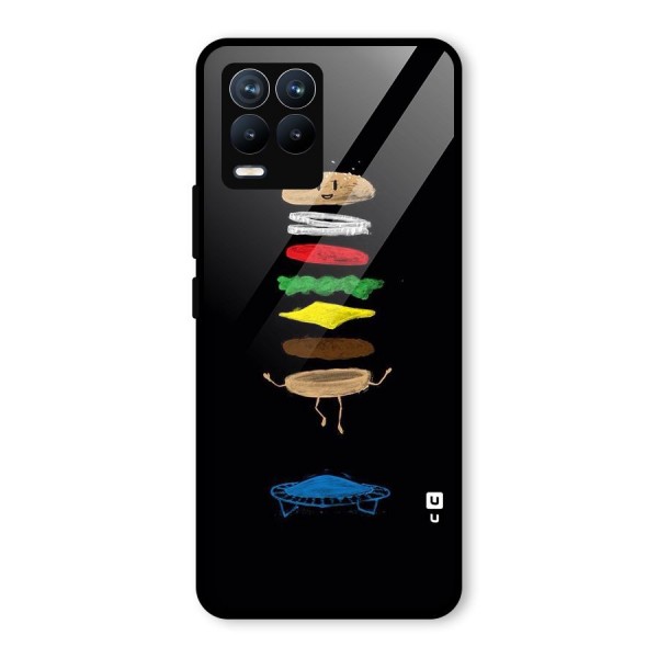 Burger Jump Glass Back Case for Realme 8 Pro