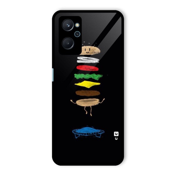 Burger Jump Glass Back Case for Realme 9i