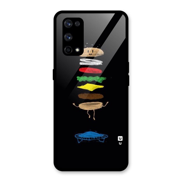 Burger Jump Glass Back Case for Realme X7 Pro