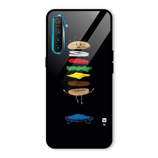 Burger Jump Glass Back Case for Realme XT