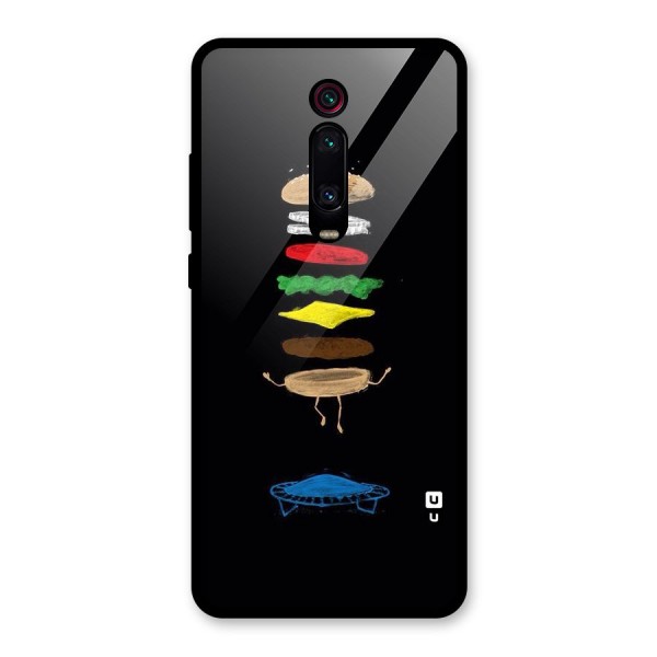 Burger Jump Glass Back Case for Redmi K20 Pro