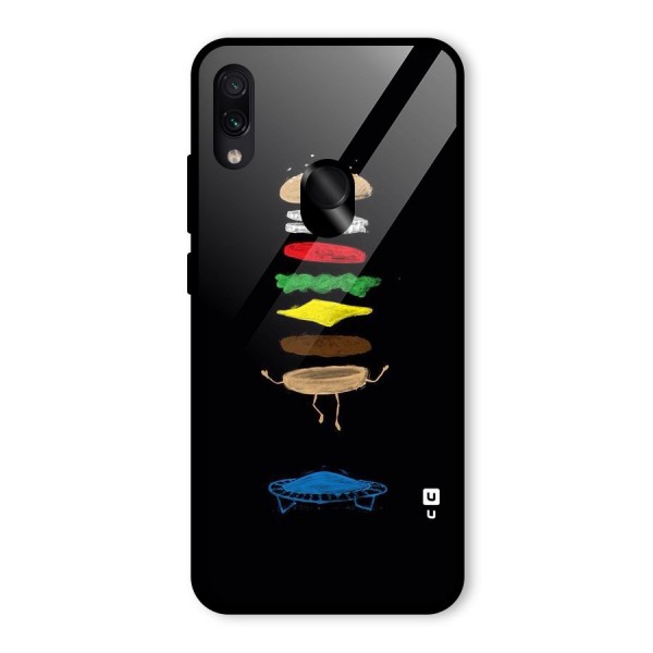 Burger Jump Glass Back Case for Redmi Note 7S