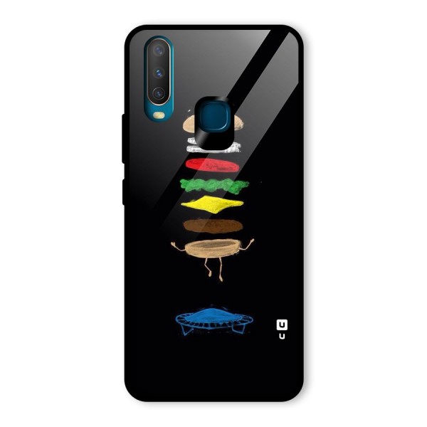 Burger Jump Glass Back Case for Vivo Y12