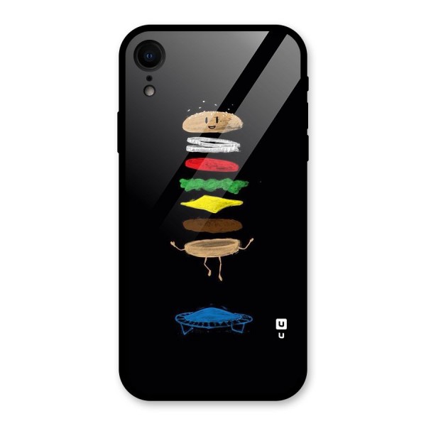 Burger Jump Glass Back Case for XR