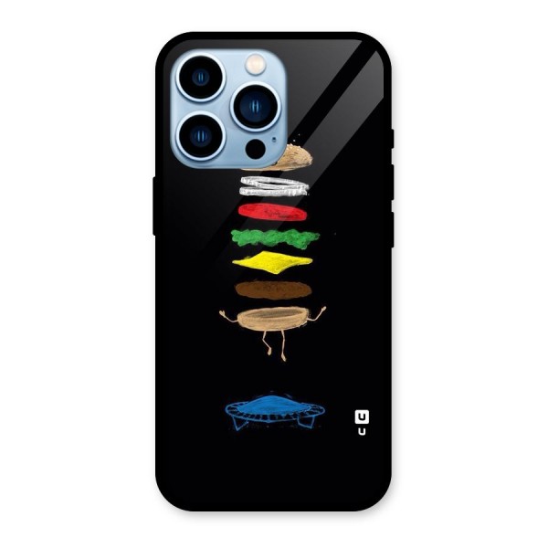 Burger Jump Glass Back Case for iPhone 13 Pro