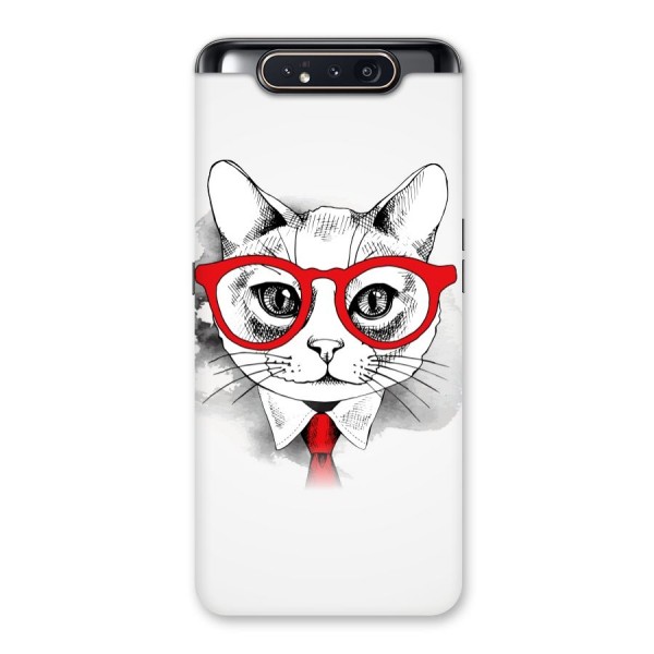 Business Cat Back Case for Galaxy A80