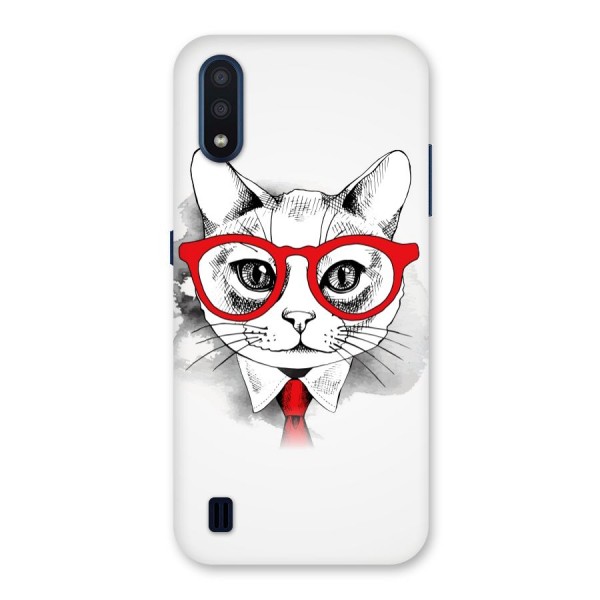 Business Cat Back Case for Galaxy M01