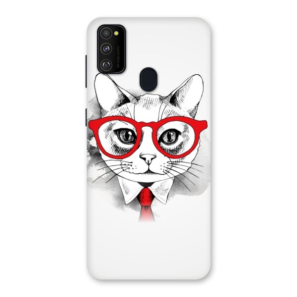 Business Cat Back Case for Galaxy M21