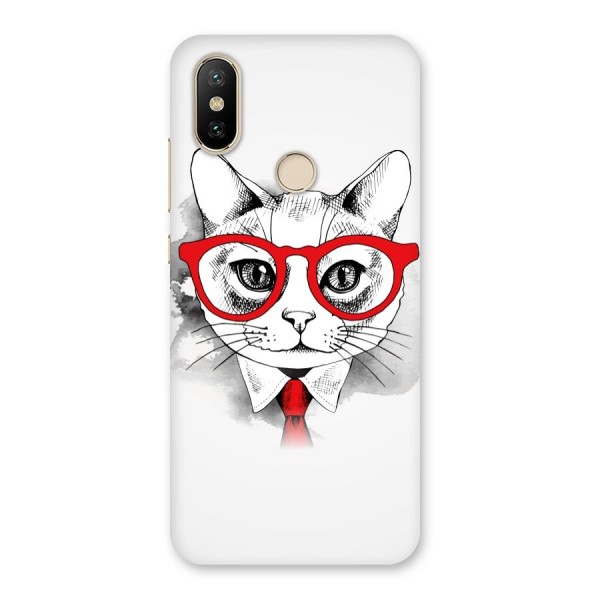 Business Cat Back Case for Mi A2