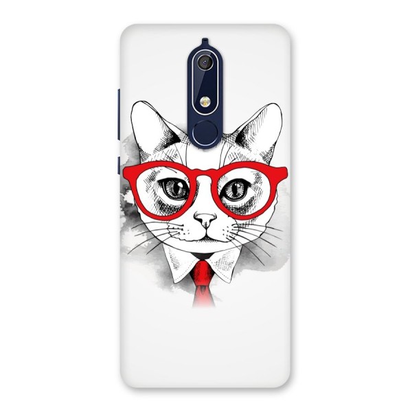 Business Cat Back Case for Nokia 5.1