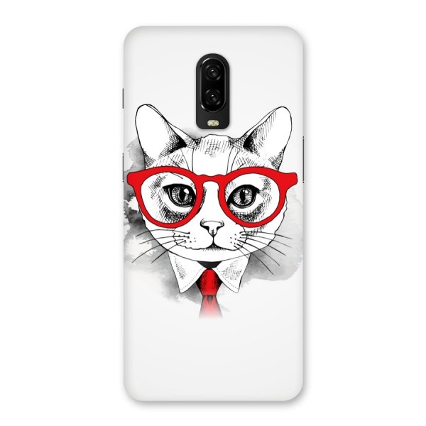 Business Cat Back Case for OnePlus 6T