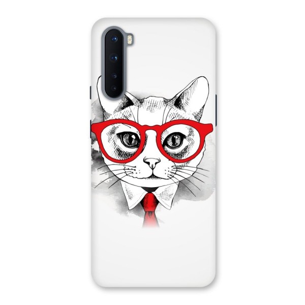 Business Cat Back Case for OnePlus Nord