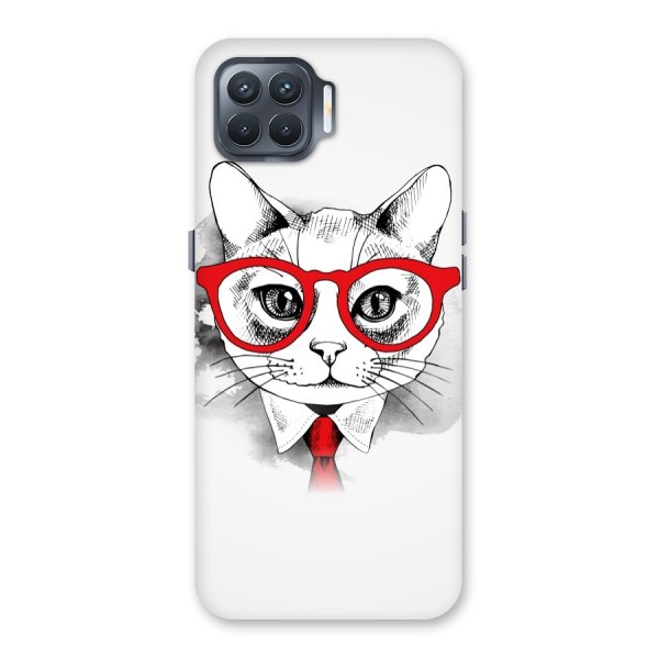 Business Cat Back Case for Oppo F17 Pro