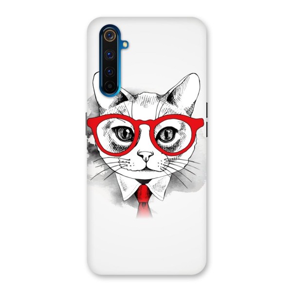 Business Cat Back Case for Realme 6 Pro