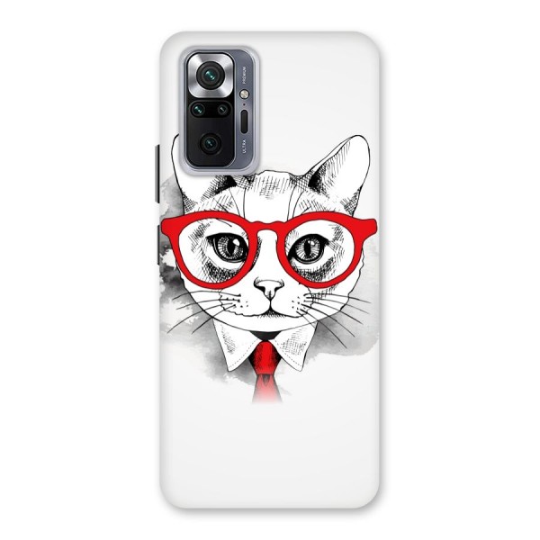 Business Cat Back Case for Redmi Note 10 Pro