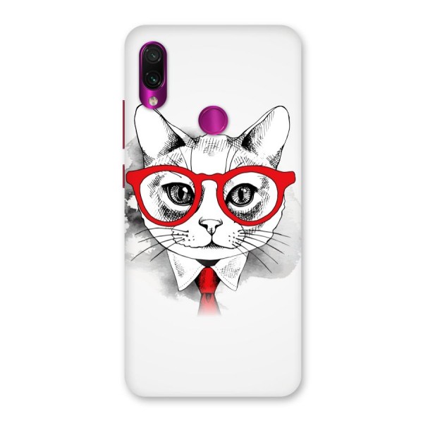 Business Cat Back Case for Redmi Note 7 Pro