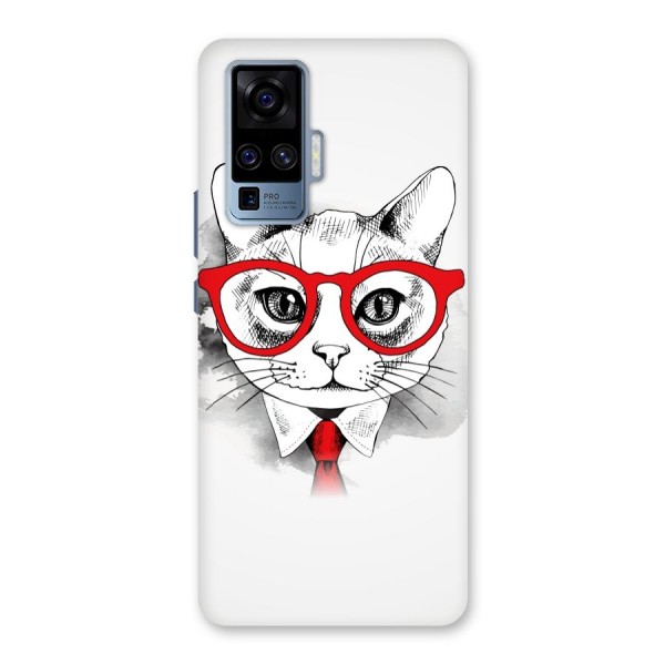 Business Cat Back Case for Vivo X50 Pro