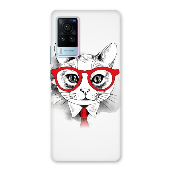 Business Cat Back Case for Vivo X60 Pro