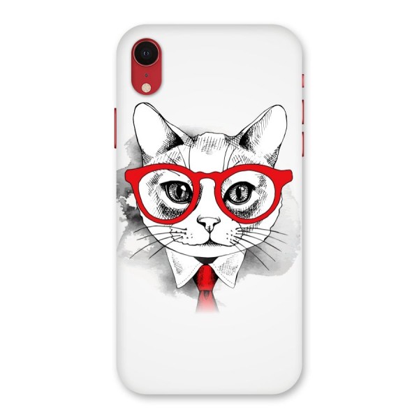 Business Cat Back Case for iPhone XR