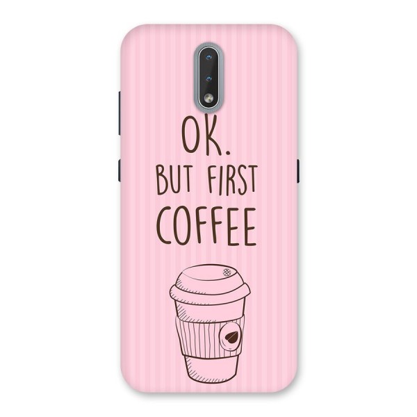 But First Coffee (Pink) Back Case for Nokia 2.3