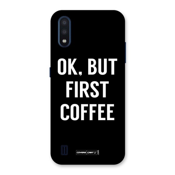 But First Coffee Back Case for Galaxy M01