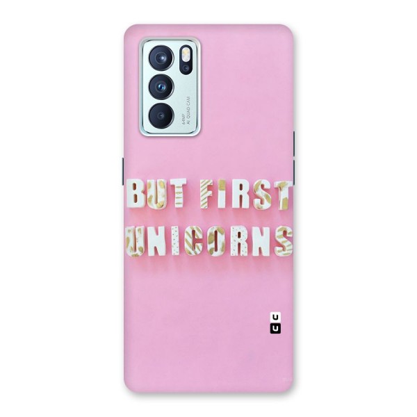 But First Unicorns Back Case for Oppo Reno6 Pro 5G